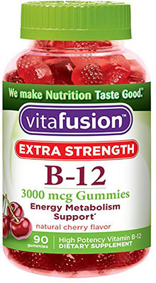 Vitafusion Extra Strength B12 Gummies, 90 Count