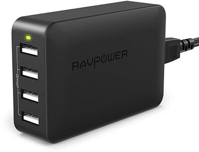 RAVPower 4-Port USB Charger Station