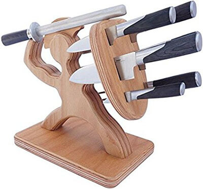 Missing Digit Workshop Spartan Knife Block