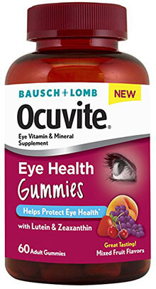Bausch + Lomb New Ocuvite Eye Health Gummies with Lutein, Zeaxanthin and other Antioxidants