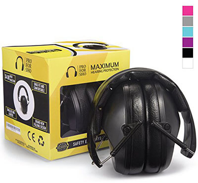 Pro For Sho 34dB Shooting Ear Protection, Lighter Weight & Maximum Hearing Protection
