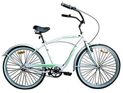 Woodworm 26-Inch Mens Beach Cruiser Bike