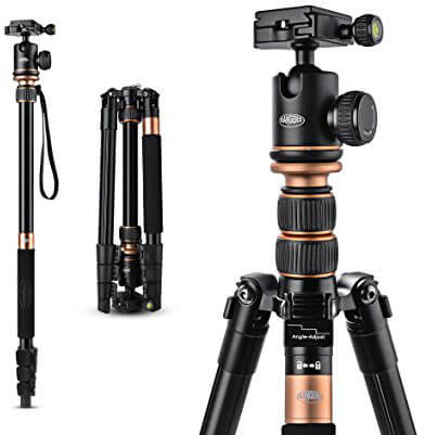 Rangers 57-Inch Ultra Compact and Lightweight Aluminum Tripod