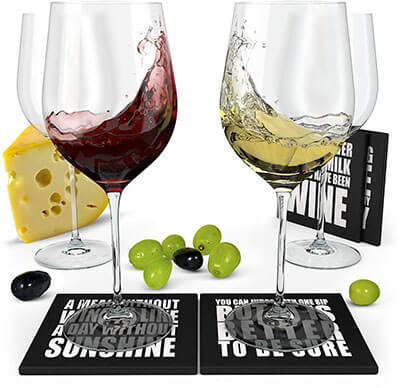 Advanced Mixology Wine Science Crystal Wine Glasses Set