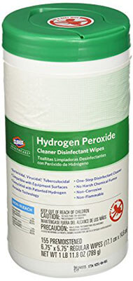 Saalfeld 30825 Hydrogen Peroxide Cleaner Disinfectant Wipes