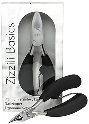 Zizzili Basics Toenail Clippers for Ingrown or Thick Toenails Pedicure Tool for Seniors