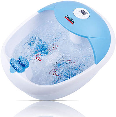 Kendal All-in-One Foot Spa-Bath Massager with Heat, O2 Bubbles, and Timer