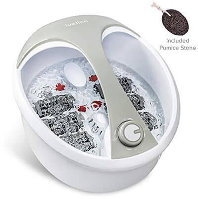Ivation Heated Bath, Manual Massage Rollers, Vibration Foot Spa Massager