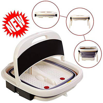 Reluen, All in One Pedicure Machine, Set Portable Foot Bath Tub