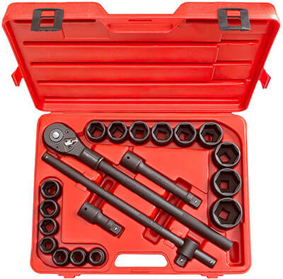 TEKTON 3/4-Inch Drive Impact Socket Set, 21-Piece