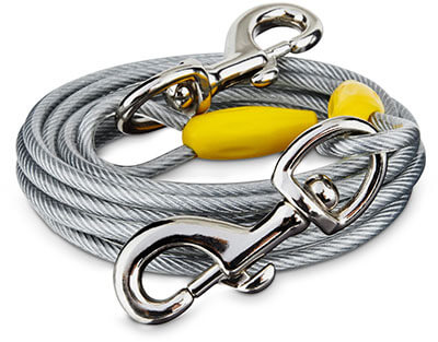 You & Me X-Large Free to Flex Dog Tie-Out Cable