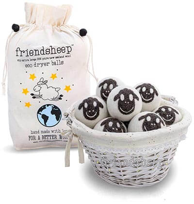 Friendsheep Organic Eco Wool Dryer Balls100% Handmade, 6 Pack