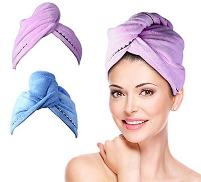 Duomishu 2 Pack Hair Towel