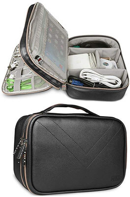 HOOYEE Electronics Travel Organizer Bag