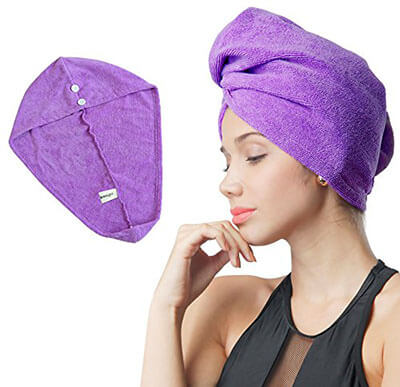 Softown Dry Wet Hair Cap Microfiber Drying Towel