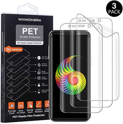 WINWONBRA 3D PET HD Screen Protector Film for Samsung Galaxy S9 Plus