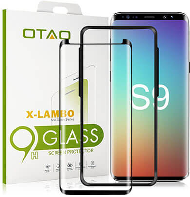 OTAO 3D Curved Dot Matrix Samsung S9 Tempered Glass Screen Protector