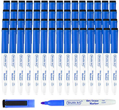 Shuttle Art Blue Dry Erase Markers