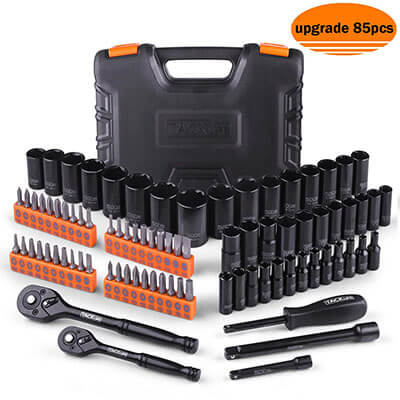 TACKLIFE 85 Pieces Socket Set with 40pcs screwdriver set