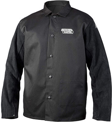 Lincoln Electric Split Leather Sleeved Welding Jacket