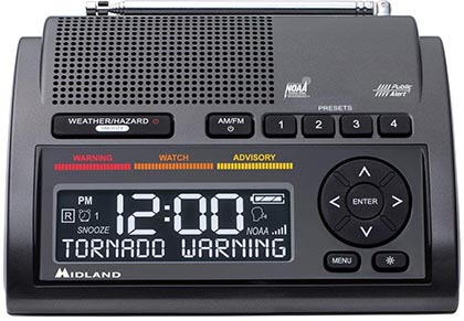 Midland WR400 Deluxe NOAA Emergency Weather Alert Radio with 80 Alerts