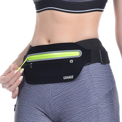 UShake Running Belt- Slim Exercise Belt