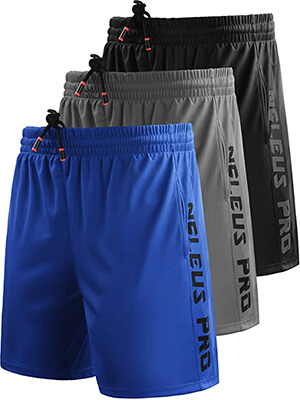 Neleus Men's Workout Running Athletic Shorts