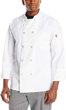 Chef Designs Men's Rk Ten Pearl Button Chef Coat