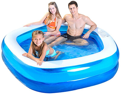 Jilong Pentagon Inflatable Pool, 79" x 77" x 18.5