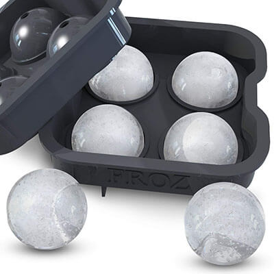 Froz Novelty Food-Grade Silicone Ice Mold Ice Ball Maker