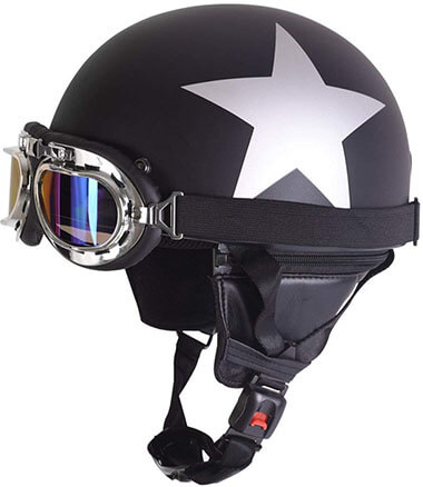 Fatmingo Motorcycle Half Helmet