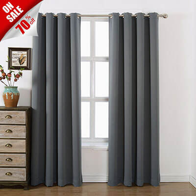 Acelitor AMAZLINEN Blackout Curtains