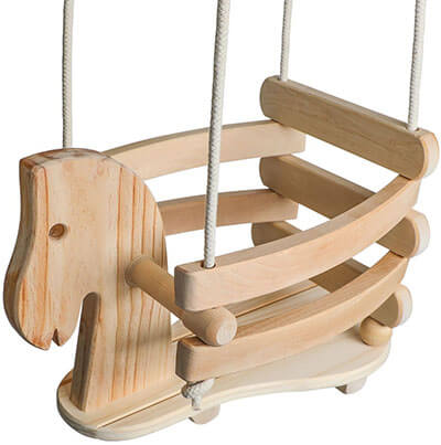 Ecotribe Wooden Horse Swing Set