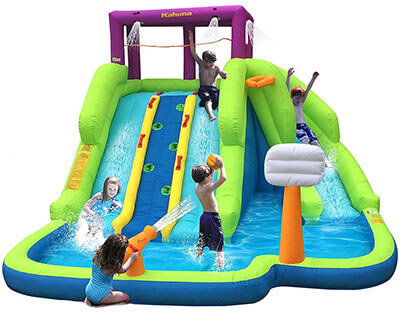 Kahuna Triple Blast Inflatable Water Slide