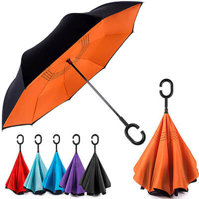 EEZ-Y Reverse Inverted Windproof Umbrella
