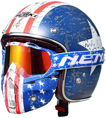 NENKI Motorcycle Open Face Helmet