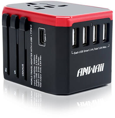 Anwaii Universal Travel Adapter