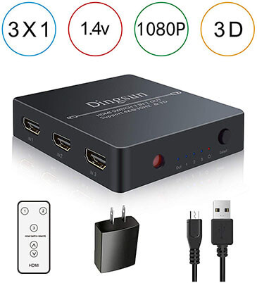 DINGER Three Port HDMI Switch