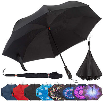 Repel Reverse Folding Inverted Umbrella