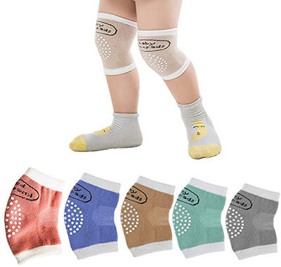 BONANA Crawling Anti-Slip Kneepads Cotton Leg Warmers