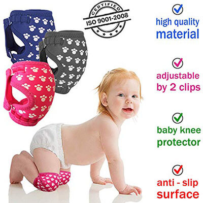 Sevi Baby Professional Baby Knee Pads for Crawling, Breathable, Unisex