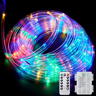 Ollivage LED Rope Lights Outdoor String Light