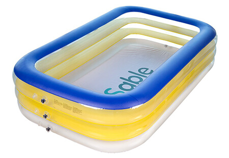 Sable Inflatable Pool, Rectangular Pool for Ages 3+