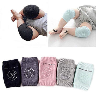 YSense Baby Crawling Anti-Slip Knee Pads, 5 Pairs