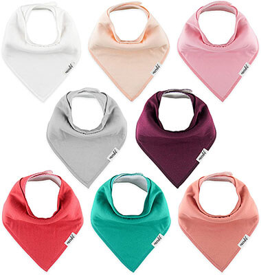 Meerdif Drool Bibs for Girls