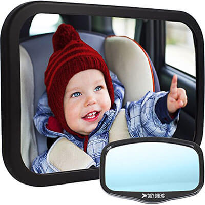 Cozy Greens Baby Car Mirror for Back Seat
