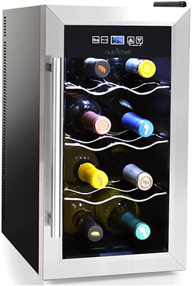 NutriChef Countertop Wine Cooler