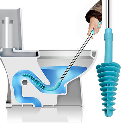 Samshow Toilet Dredge Power Cleaned Toilet Pipe Plunger