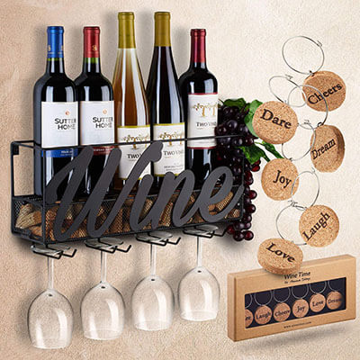 TrivetRunner Wall Wine Rack