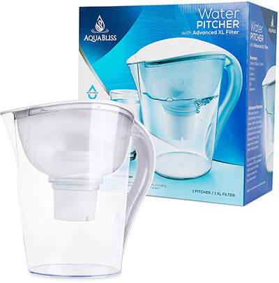 AquaBliss 10-Cup Water Filter Pitcher